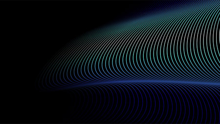 Abstract background with curved lines and waves. Perfect for any use.のイラスト素材