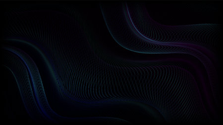 Abstract background with curved lines and waves. Perfect for any use.のイラスト素材