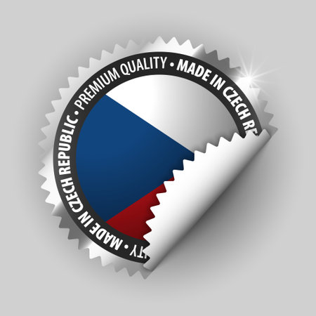 Made in CzechRepublic graphic and label. Element of impact for the use you want to make of it.のイラスト素材