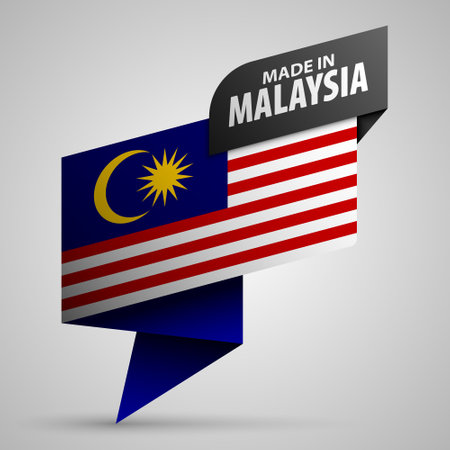 Made in Malaysia graphic and label. Element of impact for the use you want to make of it.のイラスト素材