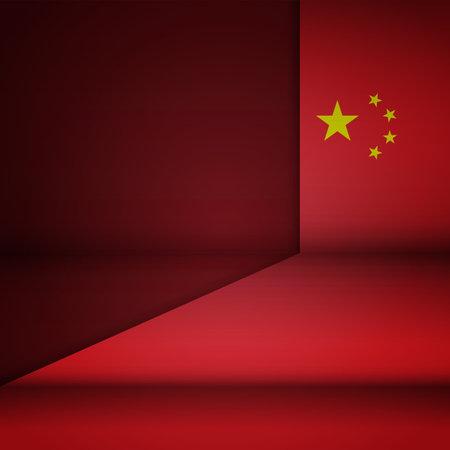 Edge background China graphic and label. Element of impact for the use you want to make of it.のイラスト素材