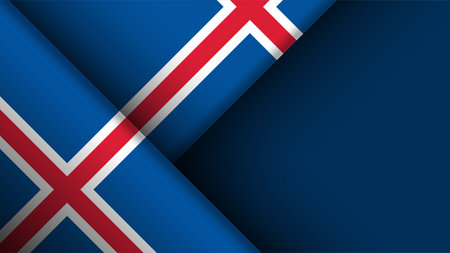 Edge background Iceland graphic and label. Element of impact for the use you want to make of it.のイラスト素材