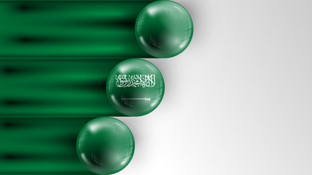 Background flag of Saudi Arabia graphic and label. Element of impact for the use you want to make of it.のイラスト素材