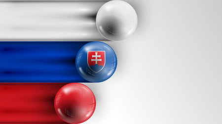 Background flag of Slovakia graphic and label. Element of impact for the use you want to make of it.のイラスト素材