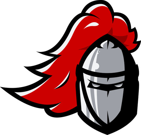 Vector image of iron knights helmetのイラスト素材
