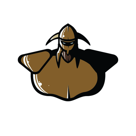 Vector Illustration of Bronze Viking Armorのイラスト素材
