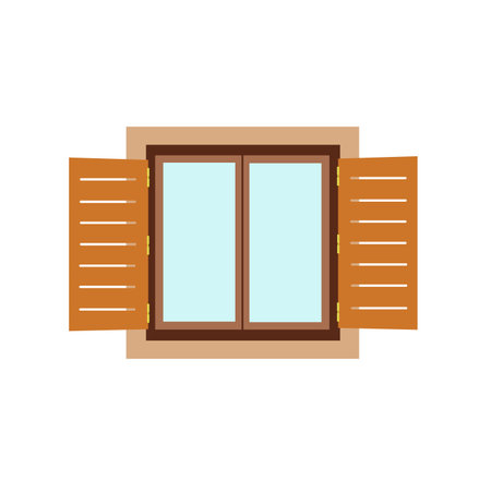 window vector illustration design suitable for house door design flat vector illustrationのイラスト素材