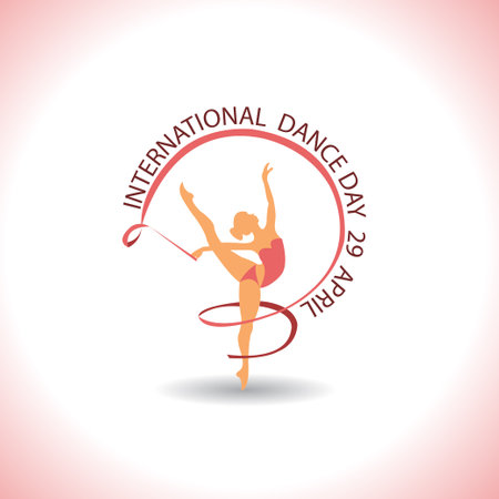 International Dance Day Vector Design. International Dance Day Vector Design Template.のイラスト素材