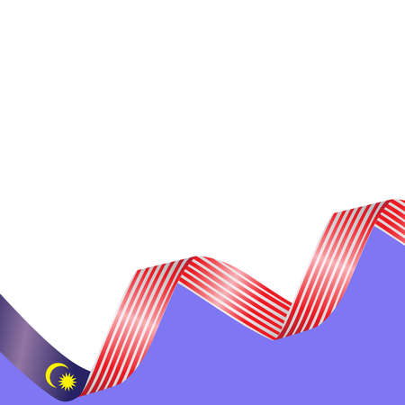 malaysia flag vector illustration design backgroundのイラスト素材