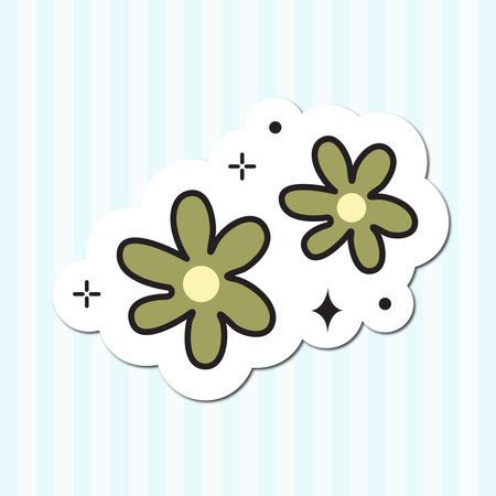 cute sticker vector illustration designのイラスト素材
