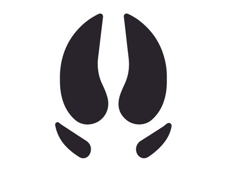 Pig Hoof Silhouette Vector Artのイラスト素材