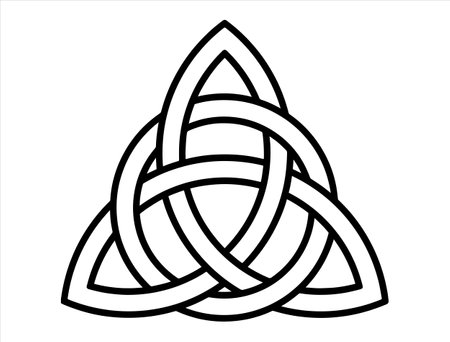 Celtic knot. Vector illustration. Isolated on white background.のイラスト素材