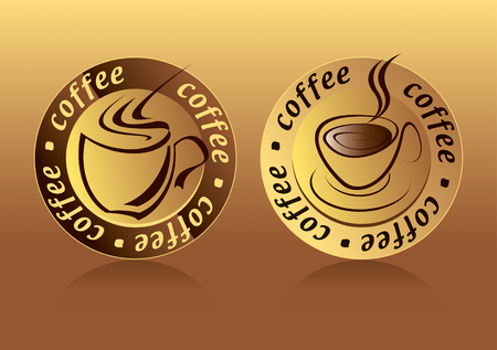 Coffee Logo Drawingのイラスト素材