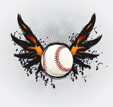 Baseball Ball Design Element のイラスト素材