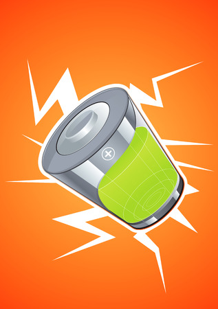 Battery technology is designed to showのイラスト素材