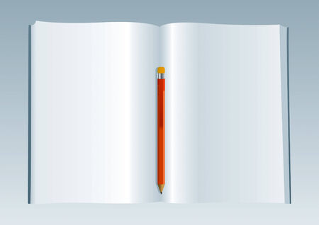 Blank Book 3 Drawingのイラスト素材