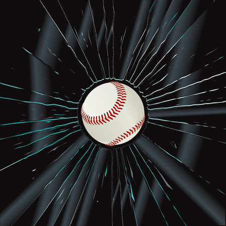 Broken Glass 2 Baseball のイラスト素材