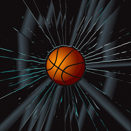 Broken Glass 2 Basketball のイラスト素材