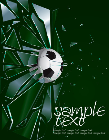 Broken Glass Soccer Ball 2 Drawingのイラスト素材