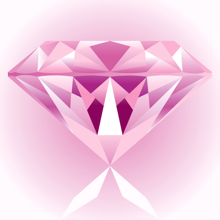 Diamond Pink Drawingのイラスト素材