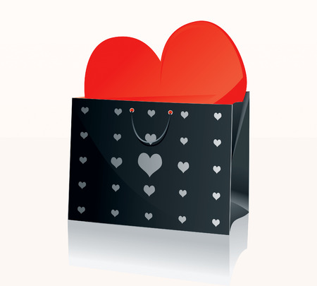 Shopping Bag Black のイラスト素材