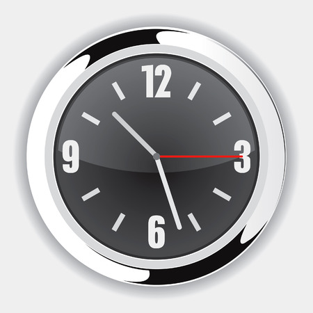 Wall Clock Black Drawingのイラスト素材