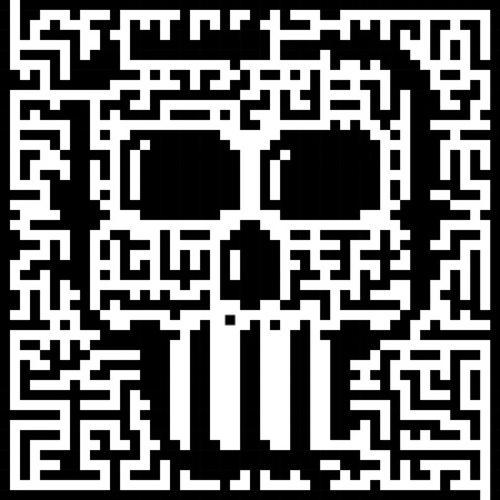 Drawing of the labyrinth on a white backgroundのイラスト素材
