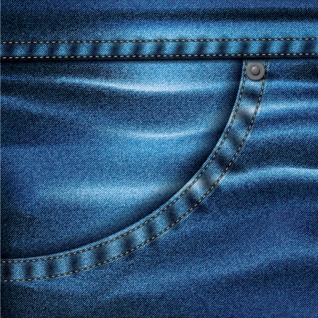 Jeans realistic drawing on a colored backgroundのイラスト素材