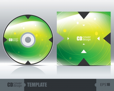 CD Cover Design Template Set 1. Vectorのイラスト素材