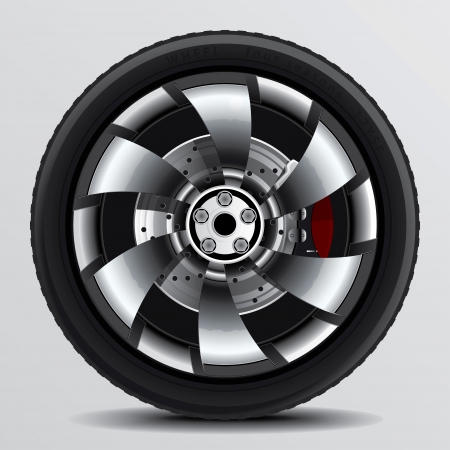 Drawing of a car tire on a white background
のイラスト素材
