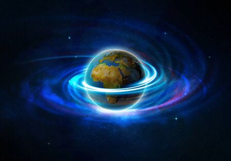 Illustration fantasy world set in space 1の写真素材