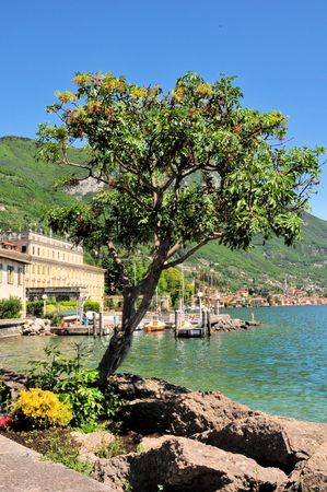 Lake Garda in Italyのeditorial素材