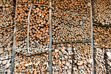 wood stack pile