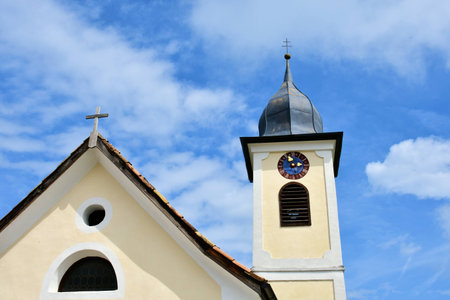 tower of a churchの写真素材