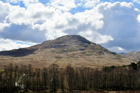 landscape of the scotland highland mountains summit rocの写真素材