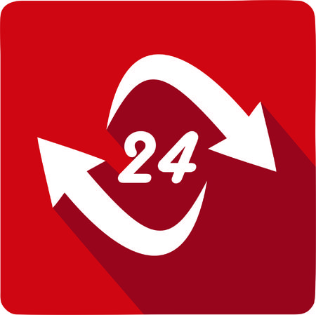 around the clock vector icon designのイラスト素材
