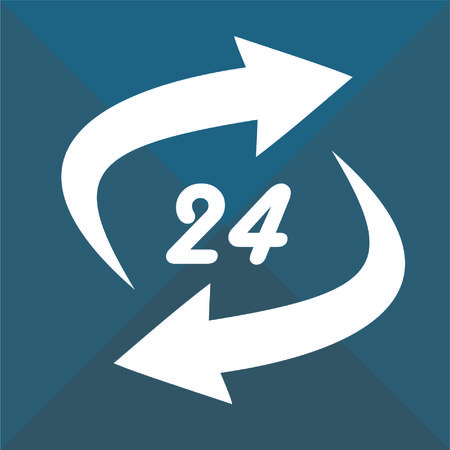 around the clock vector icon designのイラスト素材