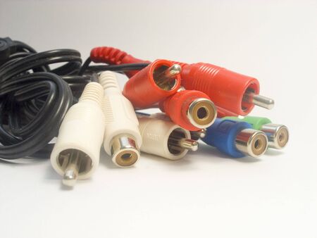 Computer cablesの写真素材