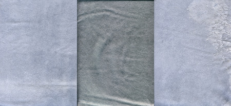 Set of light grayish grained leather textures for backgroundの写真素材