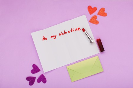 Letter to Valentine's Day, confession of love, congratulationsの写真素材