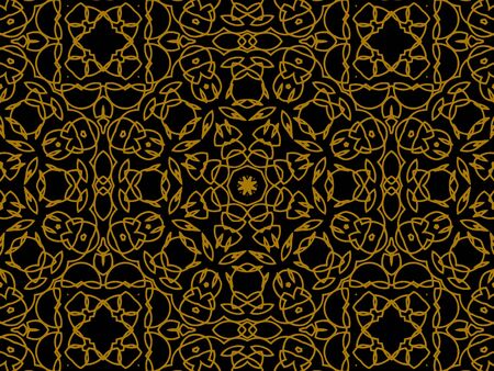 Pattern, Gold, design, abstract, vector and graphic for commercial use. We make attractive Pattern designs to meet customer needsのイラスト素材