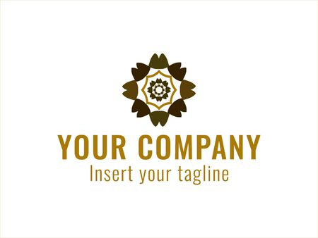 logo, gold, design, golden, vector and abstract for commercial use. We make attractive Pattern designs to meet customer needsのイラスト素材