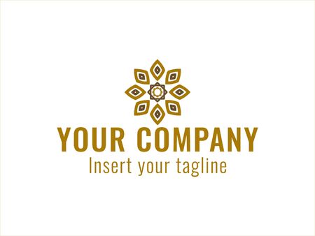 logo, gold, design, golden, vector and abstract for commercial use. We make attractive Pattern designs to meet customer needsのイラスト素材