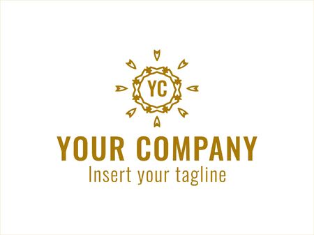 logo, gold, design, golden, vector and abstract for commercial use. We make attractive Pattern designs to meet customer needsのイラスト素材