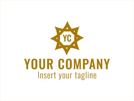 logo, gold, design, golden, vector and abstract for commercial use. We make attractive Pattern designs to meet customer needsのイラスト素材