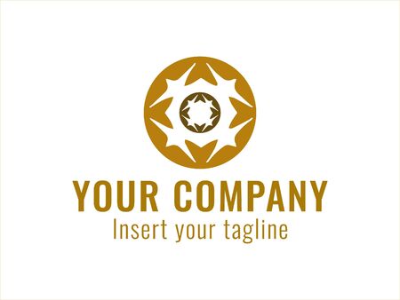 logo, gold, design, golden, vector and abstract for commercial use. We make attractive Pattern designs to meet customer needsのイラスト素材
