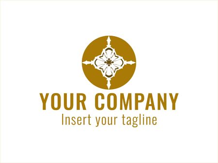 logo, gold, design, golden, vector and abstract for commercial use. We make attractive Pattern designs to meet customer needsのイラスト素材