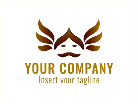 logo, gold, design, golden, vector and abstract for commercial use. We make attractive Pattern designs to meet customer needsのイラスト素材