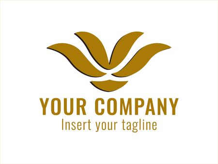 logo, gold, design, golden, vector and abstract for commercial use. We make attractive Pattern designs to meet customer needsのイラスト素材