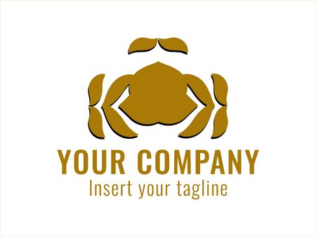 logo, gold, design, golden, vector and abstract for commercial use. We make attractive Pattern designs to meet customer needsのイラスト素材